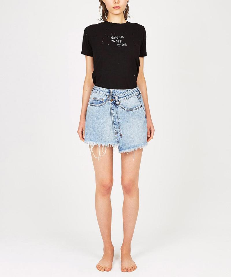 KSUBI★Rap Skirt Clas Sick ダメージ加工 デニム ミニスカート Buy Rap Skirt Clas Sick | Denim Wrap Mini Skirt | Ksubi ++