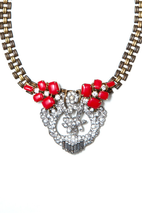 Lulu Frost 50 Year Necklace with Red Enamel Lulu Frost 50 Year Necklace with Red Enamel