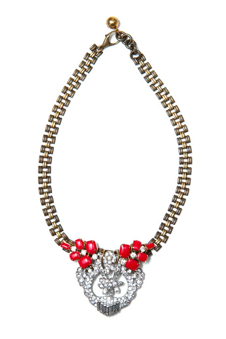 Lulu Frost 50 Year Necklace with Red Enamel Lulu Frost 50 Year Necklace with Red Enamel
