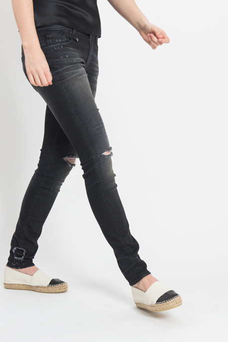R13 - Alison Distressed Skinny in Black Torn R13 - Alison Distressed Skinny in Black Torn