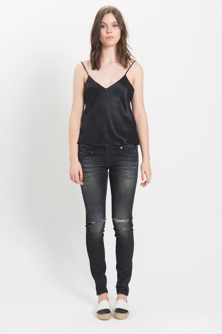 R13 - Alison Distressed Skinny in Black Torn R13 - Alison Distressed Skinny in Black Torn