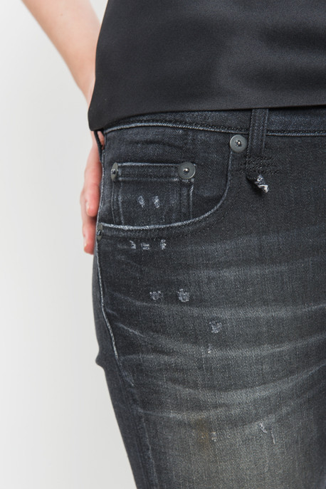 R13 - Alison Distressed Skinny in Black Torn R13 - Alison Distressed Skinny in Black Torn