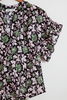 Masscob Floral Cotton Blouse - Olive - Thumbnail 3