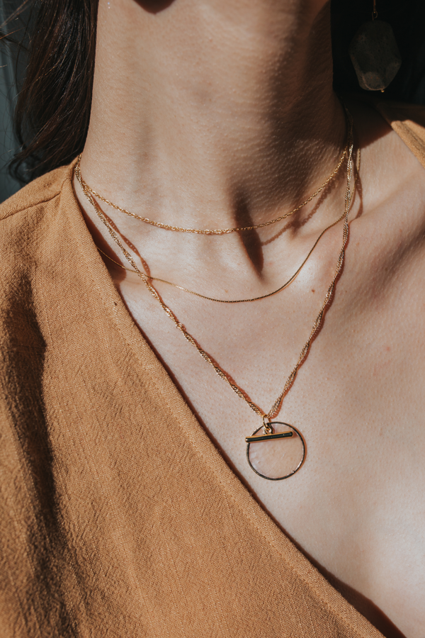 MOD + JO Josephine Layered Gold Chain Necklace - Gold MOD + JO Josephine Layered Gold Chain Necklace - Gold