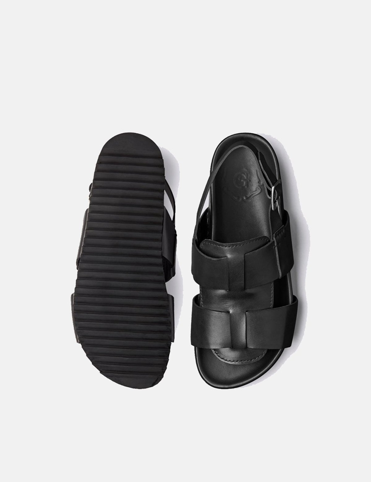 Grenson Wiley Leather Sandal - Black | Garmentory display picture 2