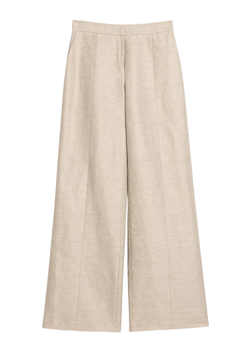 House of Dagmar Mindy linen pants - sand