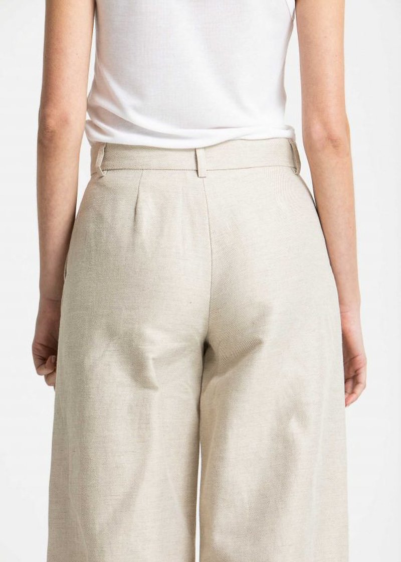 House of Dagmar Mindy linen pants - sand