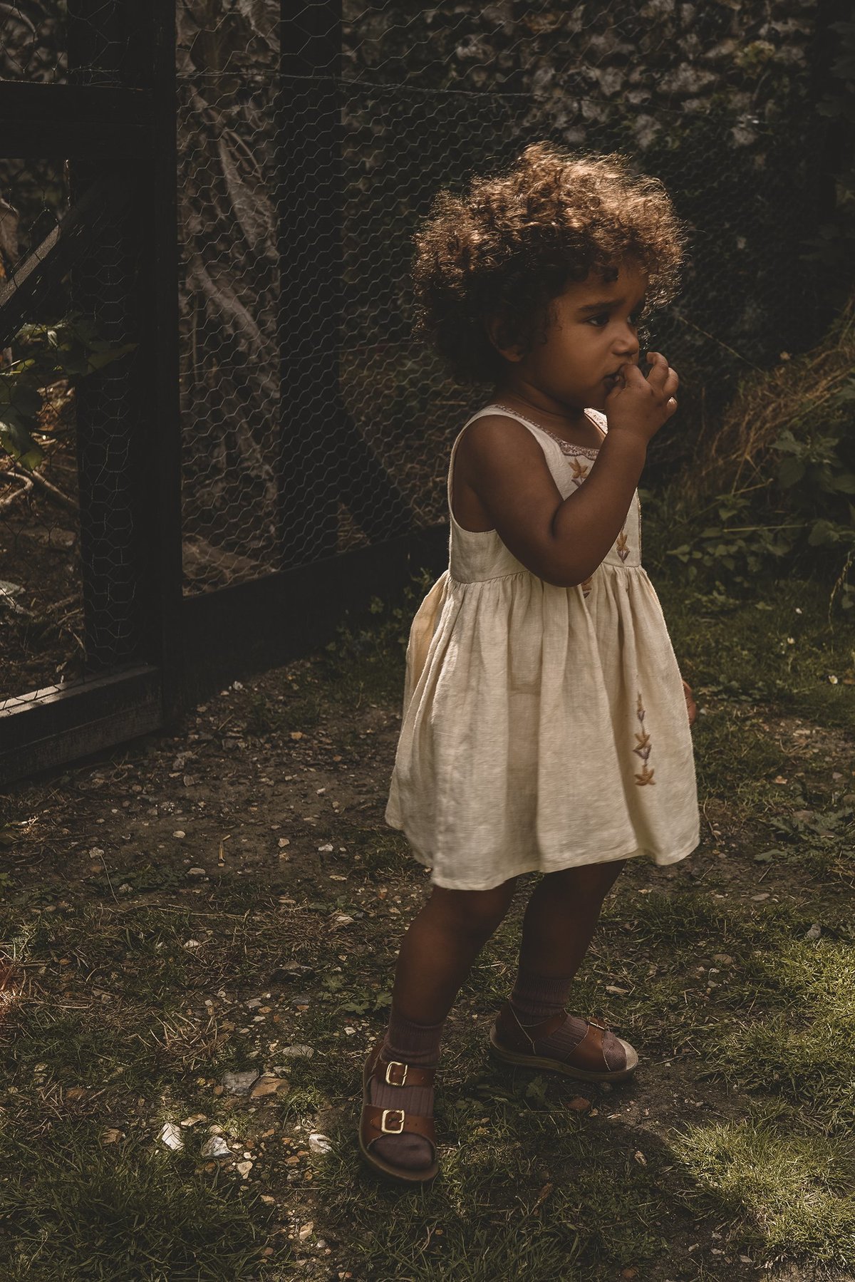 i*i様 Apolina kids Bette Dress Hazel 3-5y Apolina Camille Overdress Cabin Quilt Floral Cream | BIEN BIEN