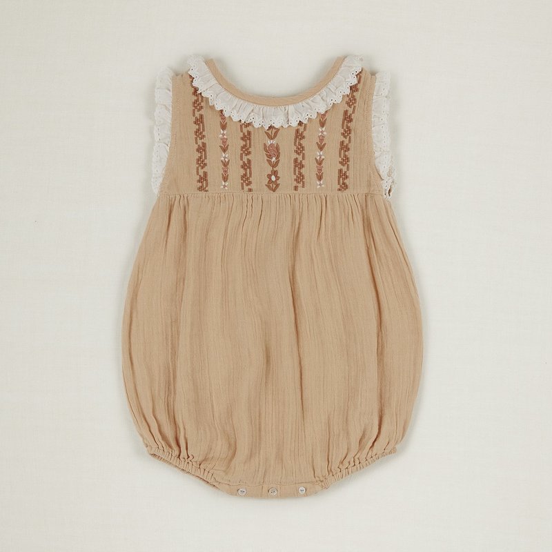 Baby Apolina Inga Romper Set - Hay | Garmentory