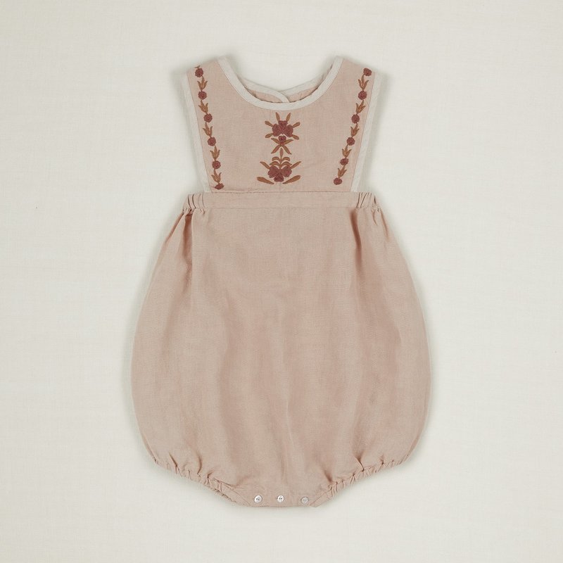 Baby Apolina Jenny Romper Set - Pink Sand | Garmentory