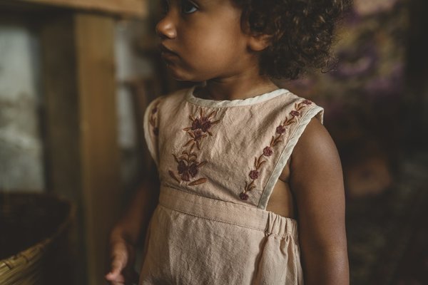 Baby Apolina Jenny Romper Set - Pink Sand | Garmentory