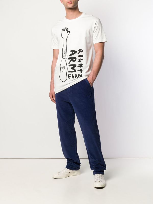 Henrik Vibskov Right Arm Farm T-Shirt - White Henrik Vibskov Right Arm Farm T-Shirt - White