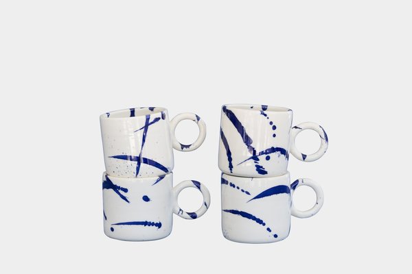 Earl Home splatter tapered mug - indigo Earl Home splatter tapered mug - indigo