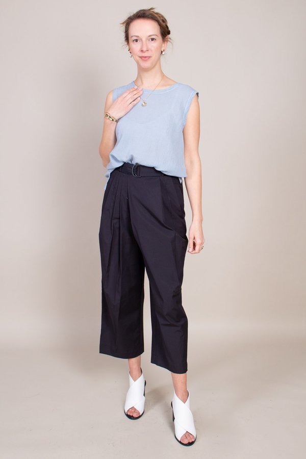 Raquel Allegra Muscle Tee - Dusty Blue Raquel Allegra Muscle Tee - Dusty Blue