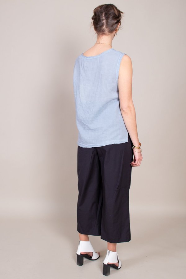 Raquel Allegra Muscle Tee - Dusty Blue Raquel Allegra Muscle Tee - Dusty Blue