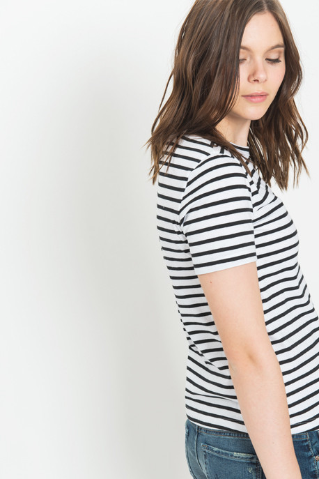 A.L.C. - Classic Crewneck Striped Tee A.L.C. - Classic Crewneck Striped Tee