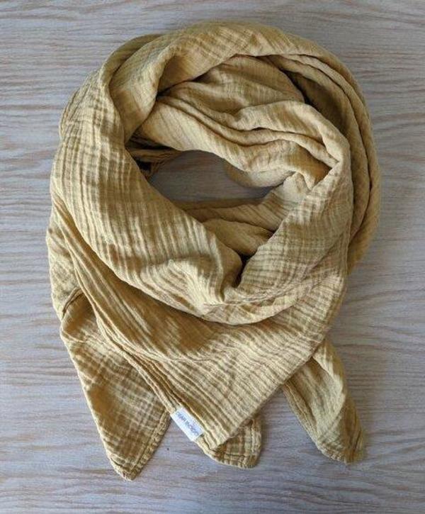 Dear indigo Gauze Scarf - Yellow Dear indigo Gauze Scarf - Yellow