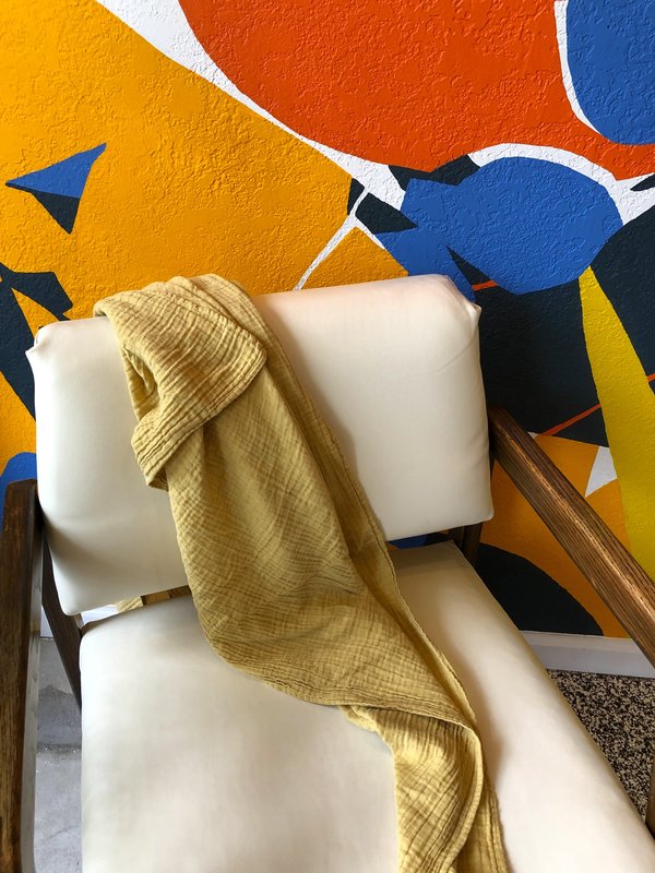 Dear indigo Gauze Scarf - Yellow Dear indigo Gauze Scarf - Yellow