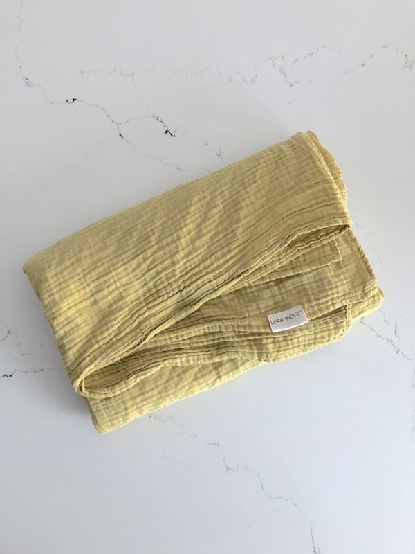 Dear indigo Gauze Scarf - Yellow Dear indigo Gauze Scarf - Yellow