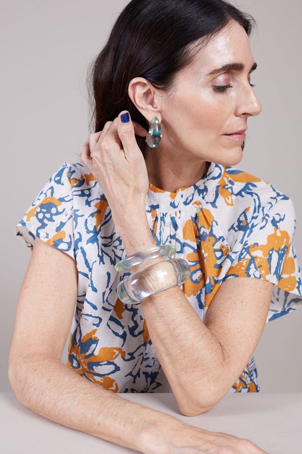 Lizzie Fortunato Ridge Cuff - Ocean Lizzie Fortunato Ridge Cuff - Ocean