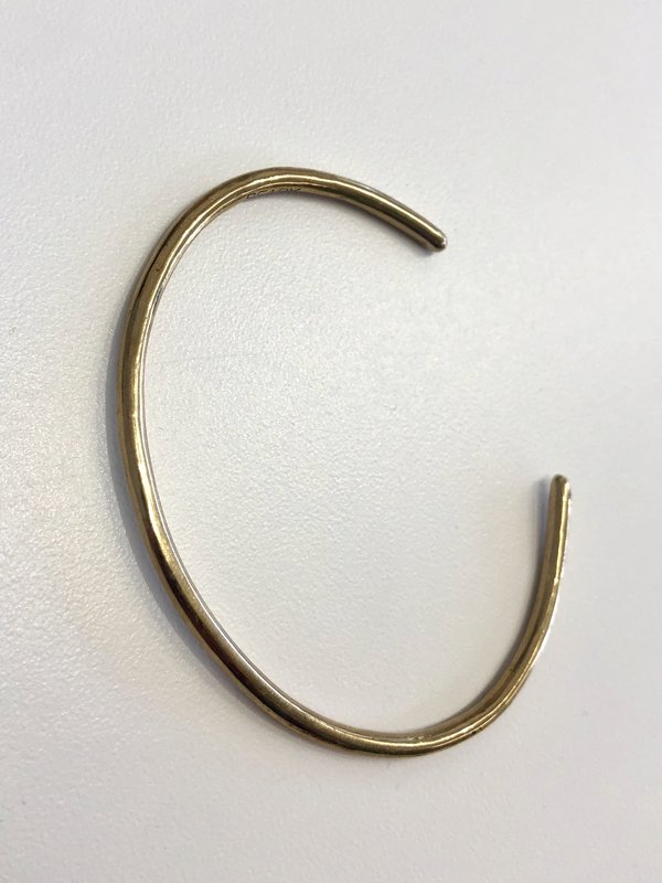 Matthew Ready Objects hand sculpted solid thin round cuff - bronze Matthew Ready Objects hand sculpted solid thin round cuff - bronze