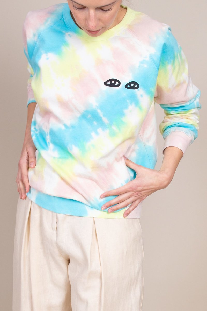 Clare V Tie Dye Sweatshirt Clare Sweatshirt Pastel Tie Dye Garmentory