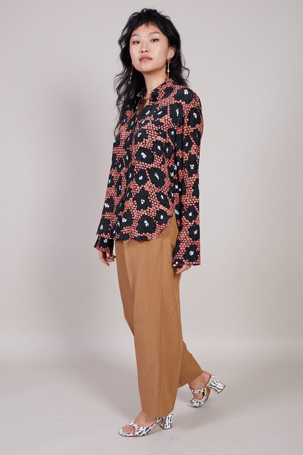 Christian Wijnants Tamir Shirt - Coral Daisy Christian Wijnants Tamir Shirt - Coral Daisy