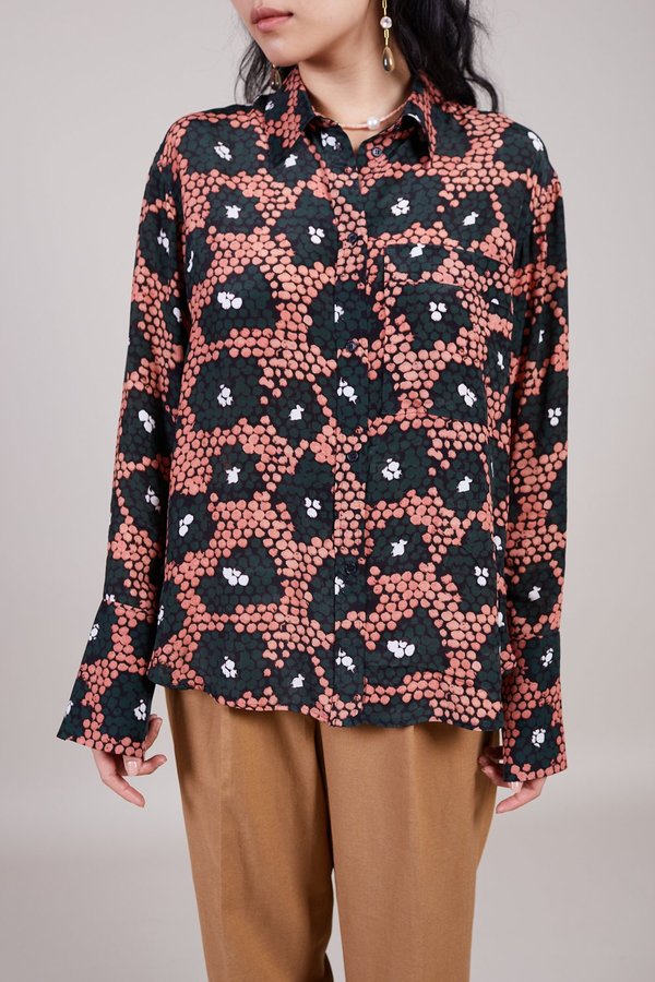 Christian Wijnants Tamir Shirt - Coral Daisy Christian Wijnants Tamir Shirt - Coral Daisy