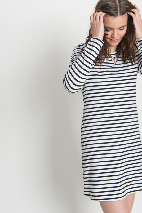 A.L.C. - Fay Dress in Black Stripe A.L.C. - Fay Dress in Black Stripe