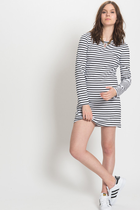 A.L.C. - Fay Dress in Black Stripe A.L.C. - Fay Dress in Black Stripe