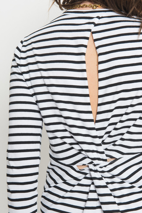 A.L.C. - Fay Dress in Black Stripe A.L.C. - Fay Dress in Black Stripe