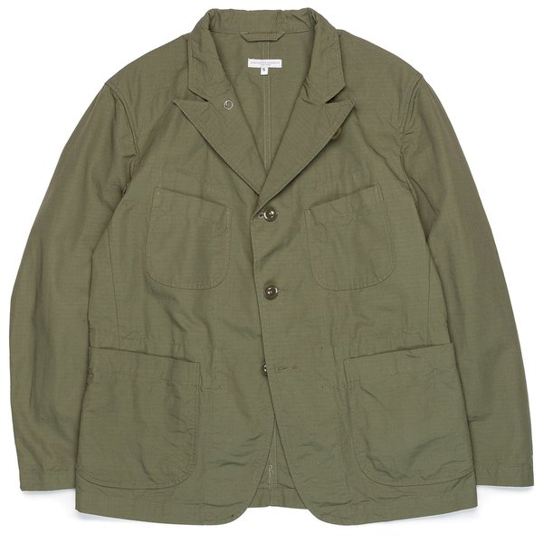 Engineered Garments Bedford Jacket - Olive Cotton Ripstop | Garmentory