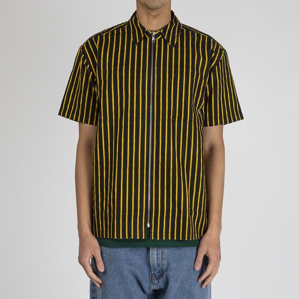 Fucking Awesome Overspray Stripe Shirt - Black / Yellow Fucking Awesome Overspray Stripe Shirt - Black / Yellow