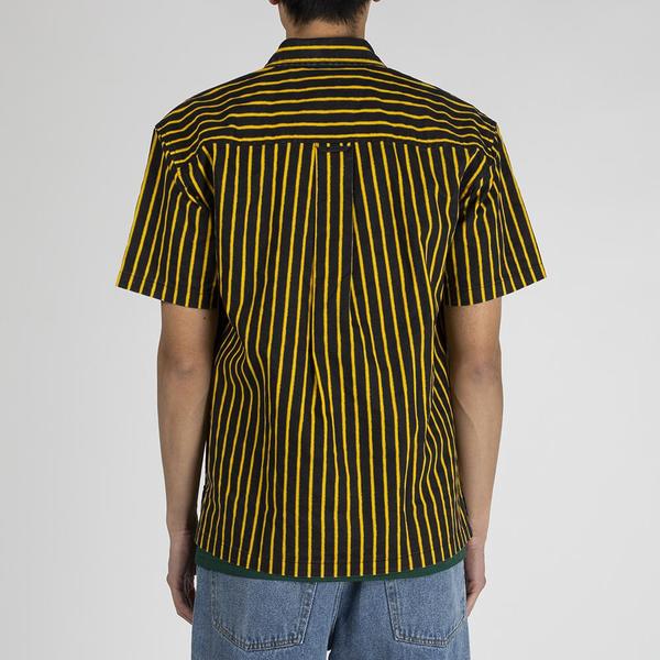 Fucking Awesome Overspray Stripe Shirt - Black / Yellow Fucking Awesome Overspray Stripe Shirt - Black / Yellow