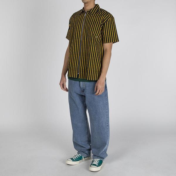 Fucking Awesome Overspray Stripe Shirt - Black / Yellow Fucking Awesome Overspray Stripe Shirt - Black / Yellow