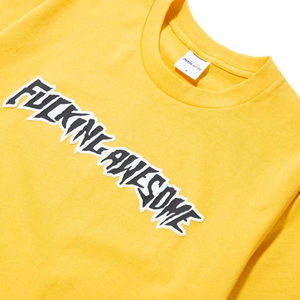 Fucking Awesome Puff Outline Logo T-shirt - Gold Fucking Awesome Puff Outline Logo T-shirt - Gold