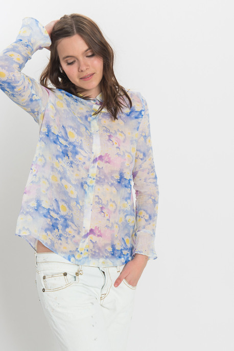 Cacharel - Floral Ramie Blouse Cacharel - Floral Ramie Blouse