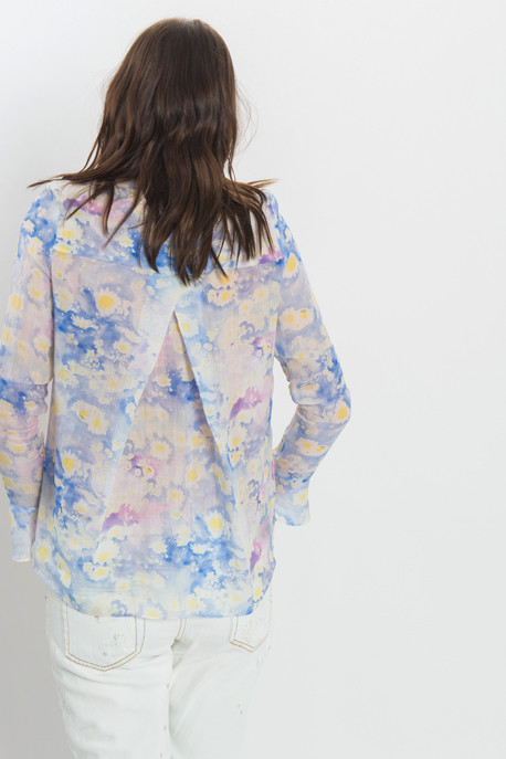 Cacharel - Floral Ramie Blouse Cacharel - Floral Ramie Blouse