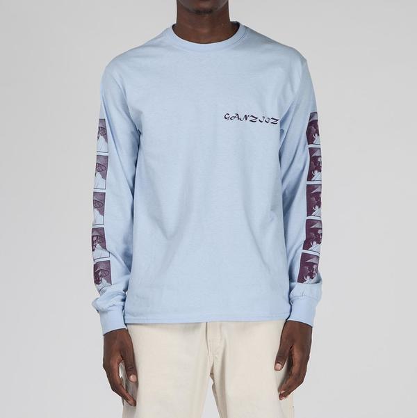 Mister Green x Black Weirdos Ganziiz Long Sleeve T-shirt - Sky