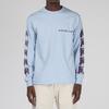 Mister Green x Black Weirdos Ganziiz Long Sleeve T-shirt - Sky - Thumbnail 3