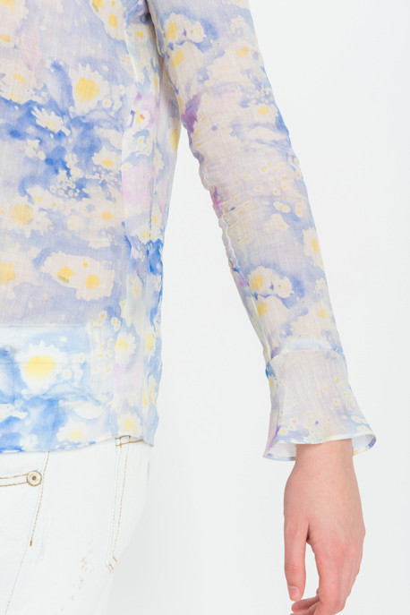 Cacharel - Floral Ramie Blouse Cacharel - Floral Ramie Blouse