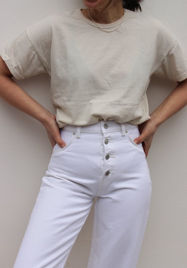 white vintage jeans