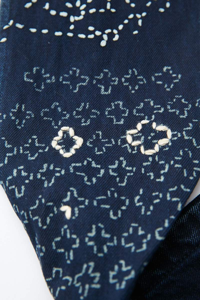 Kapital x KOUNTRY 10 oz. SASHIKO Patchwork Denim Book Bag
