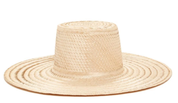 Janessa Leone Elsa Natural Straw Hat Janessa Leone Elsa Straw Boater | Garmentory main image 2