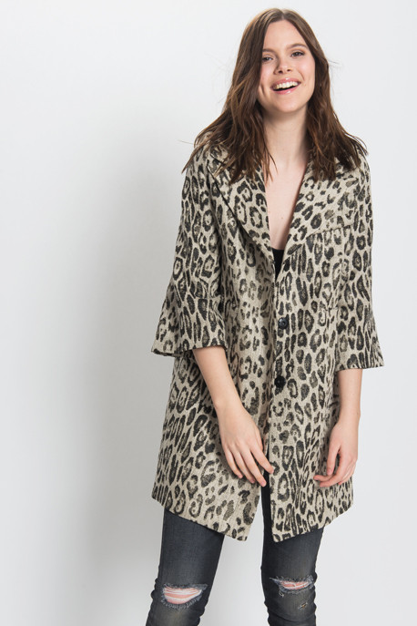 Smythe Les Vestes - Leopard Mini Opera Coat Smythe Les Vestes - Leopard Mini Opera Coat
