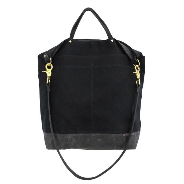 Ali Golden REVERSIBLE BAG with BLACK STRAP - black Ali Golden REVERSIBLE BAG with BLACK STRAP - black
