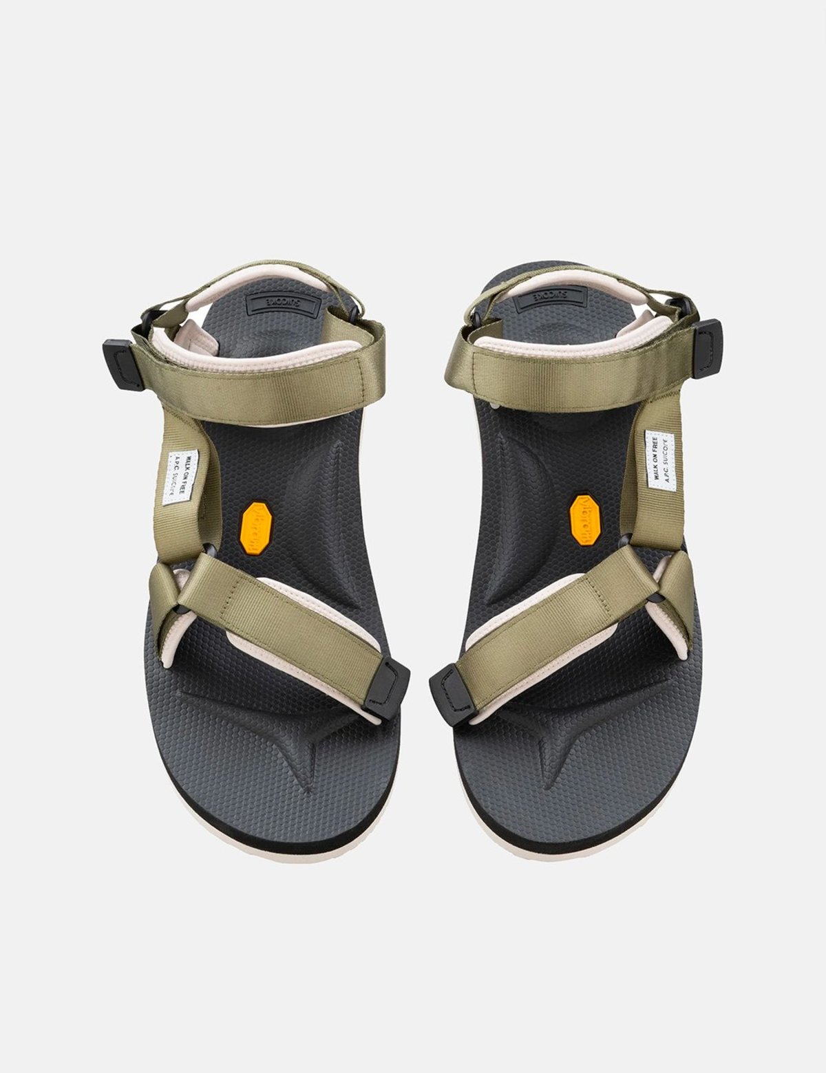 A.P.C x Suicoke Sandals - Khaki Green | Garmentory display picture 3
