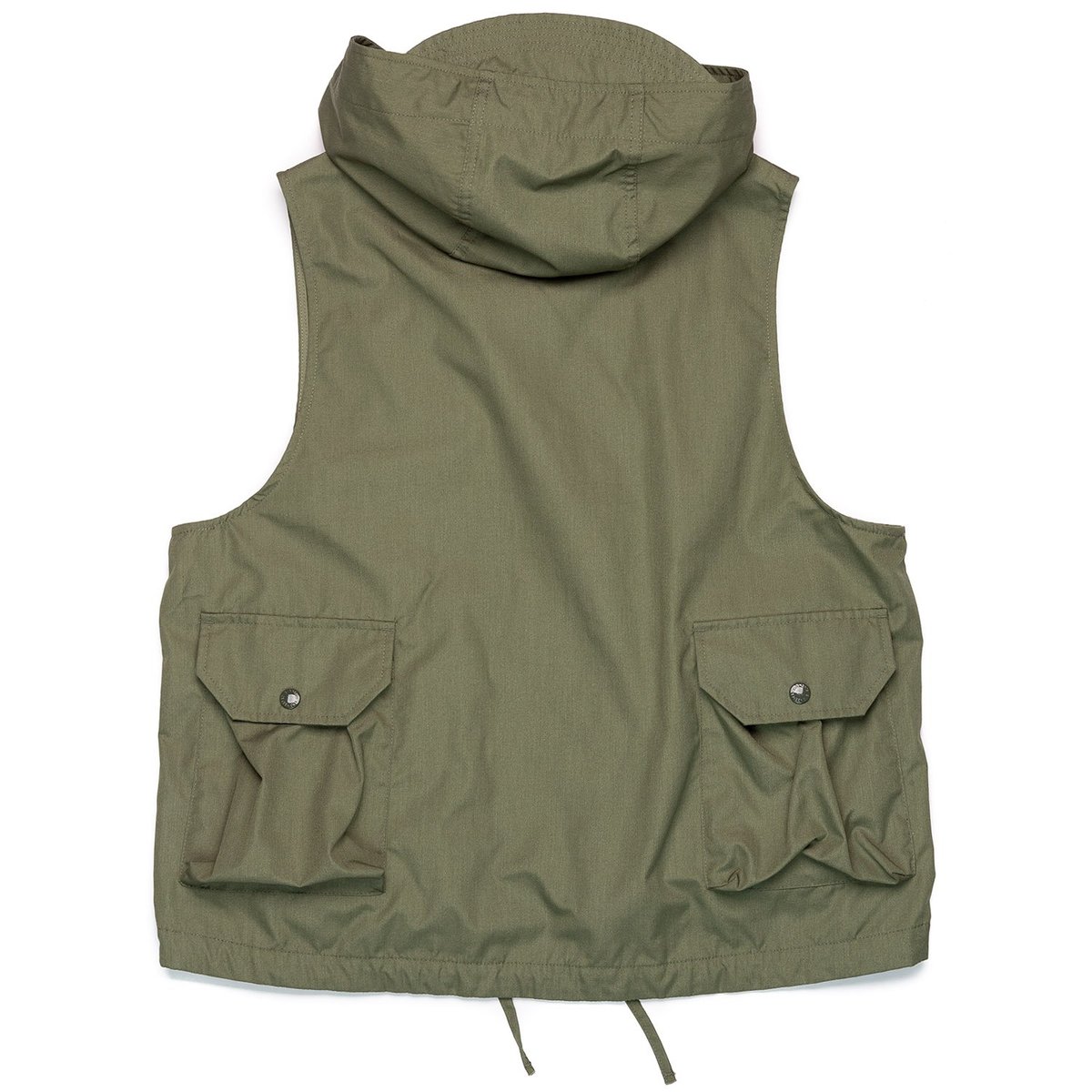Engineered Garments PC Poplin Field Vest - Olive | Garmentory