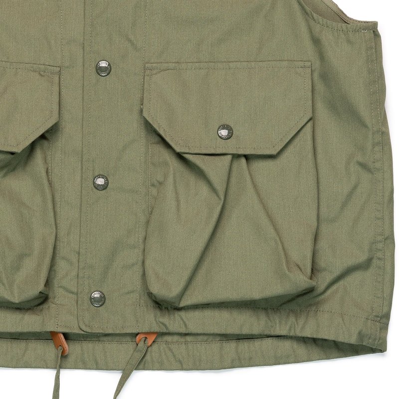 トップス Engineered Garments FIELD VEST PC POPLIN Field Vest - Olive CP Weather Poplin | Nepenthes New York