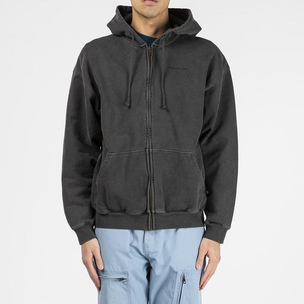thisisneverthat DSN Logo Zip Up Hoodie - Charcoal thisisneverthat DSN Logo Zip Up Hoodie - Charcoal